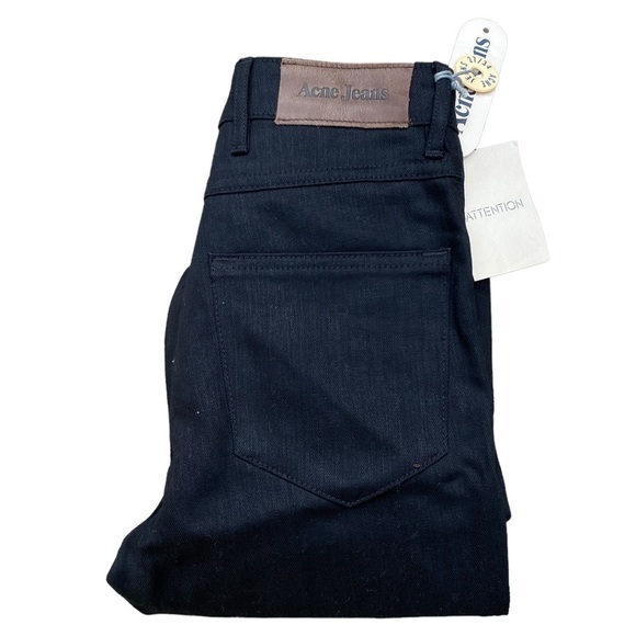 BNWT Vintage 90s Acne Studios Tube Cash Jeans Black Size 27 - Picture 2 of 16